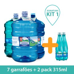 Kit1 - Garrafão 20L + pack 315ml sem gás