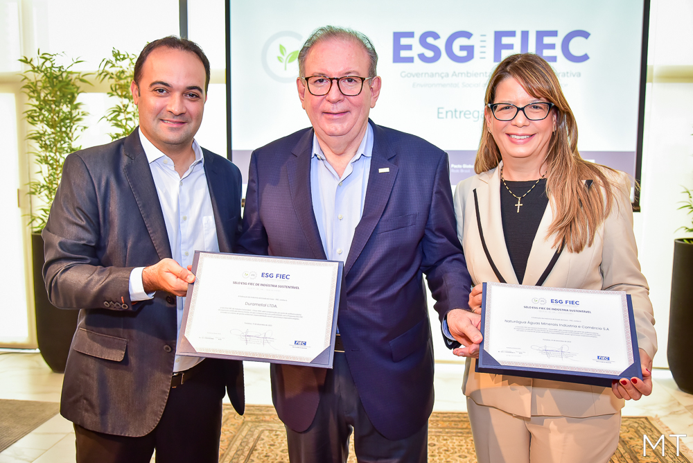 Márcia Travessoni - Naturágua e Durametal recebem Selo ESG, da Fiec
