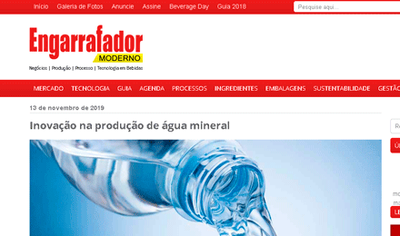 Inovação na produção de água mineral
