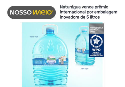 Naturágua vence prêmio internacional por embalagem 5L - NOSSO MEIO